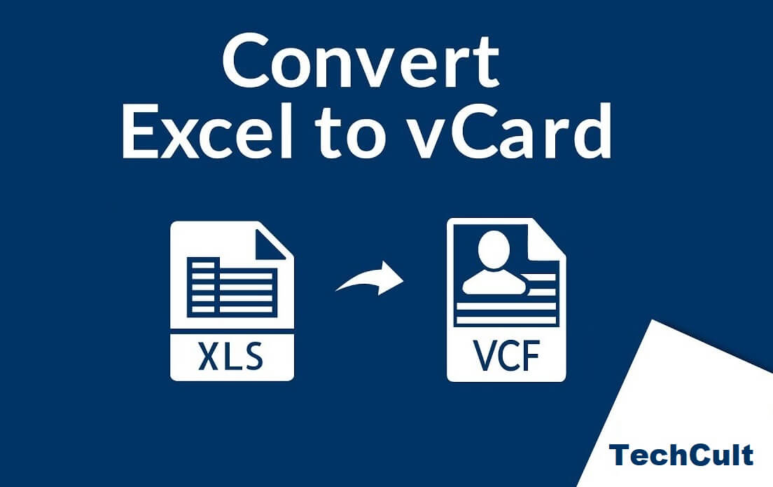 如何将 Excel (.xls) 文件转换为 vCard (.vcf) 文件