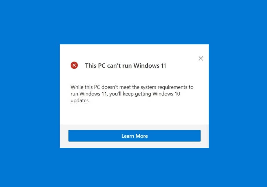 如何修复此 PC 无法运行 Windows 11 错误