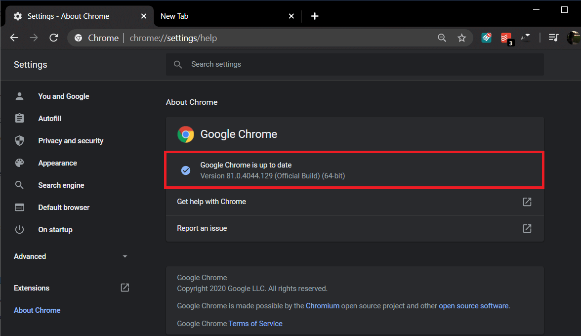 如果有新的 Chrome 更新可用，它将自动安装