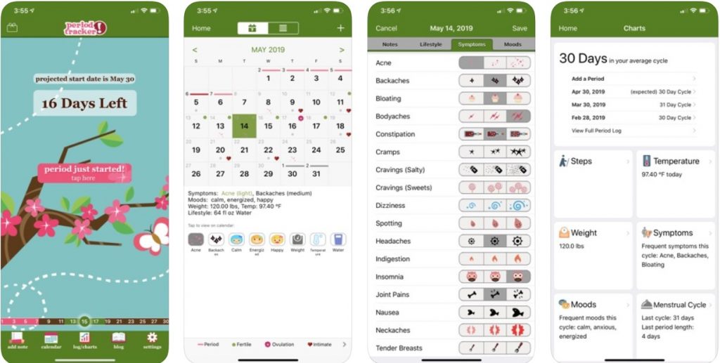 Android和iOS最佳经期跟踪器应用软件下载推荐合集