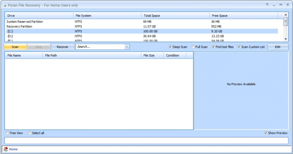 Puran File Recovery 从 USB 检索删除文件