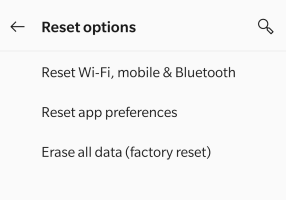 重置 Wi-Fi、手机和蓝牙