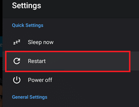 重启安卓电视 |  修复连接到电视时 Windows 10 中 HDMI 没有声音的问题