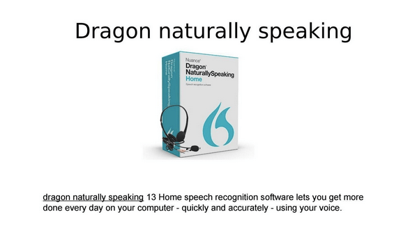 Dragon NaturallySpeaking