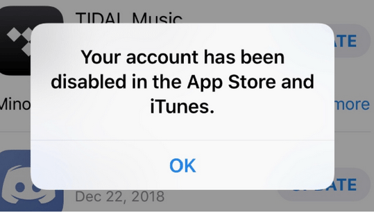 如何修复你的帐户已在App Store和iTunes中被禁用？解决办法教程
