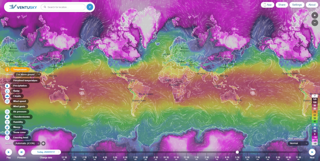 Ventusky - 天气网站