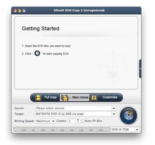  Xilisoft DVD Copy for Mac