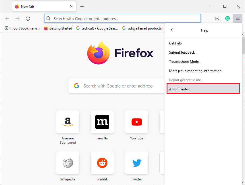 关于 Firefox 选项。 修复 Windows 10 中的 Firefox SSL_ERROR_NO_CYPHER_OVERLAP