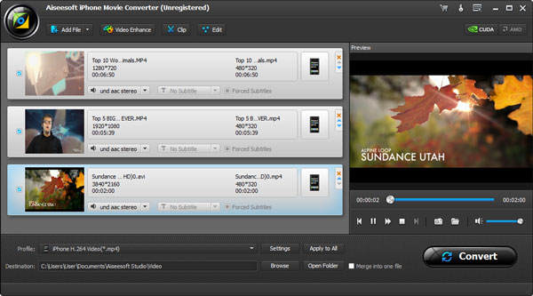 aiseesoft iphone 视频转换器