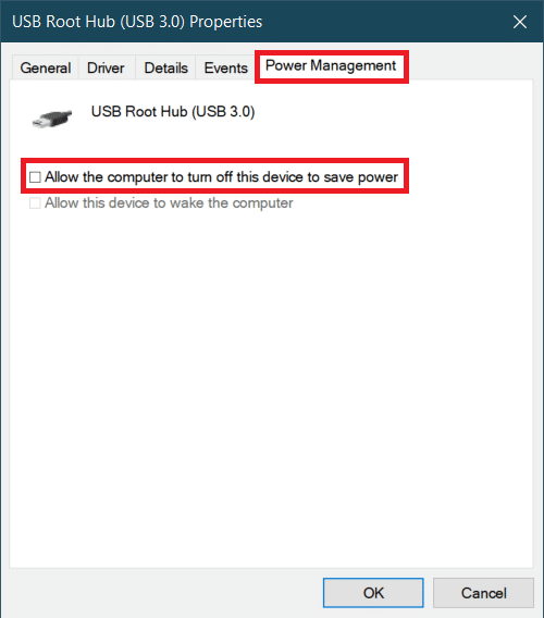 允许计算机关闭此设备以节省电源选项。 如何修复 Windows 10 蓝牙鼠标滞后