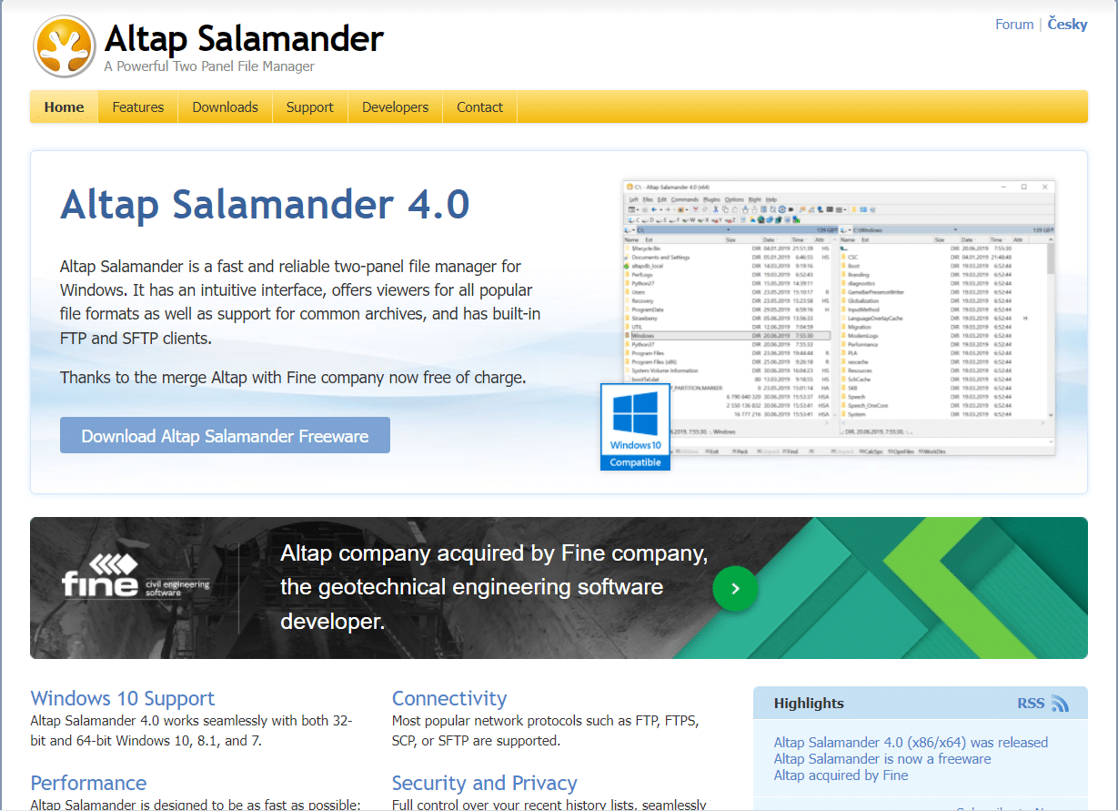 Altap Salamander |  适用于 Windows 10 的最佳免费文件管理器