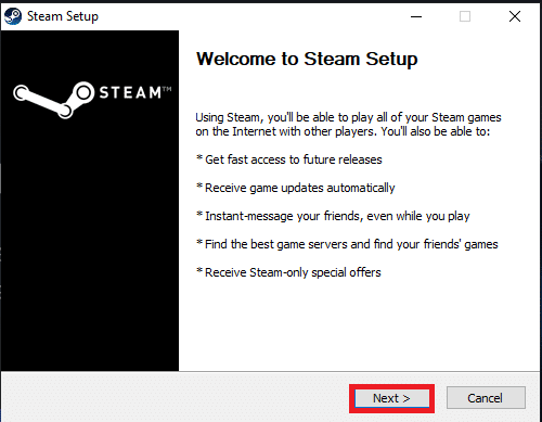 单击下一步按钮。 修复 Steam_api64.dll 在 Windows 10 上丢失