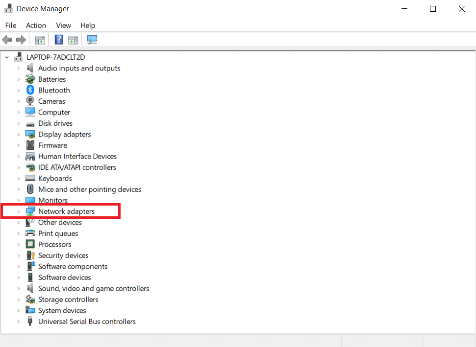 双击网络适配器。 修复未找到 WiFi 网络 Windows 10