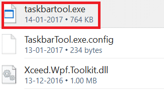 双击taskbartool.exe。 如何在 Windows 10 中使任务栏透明