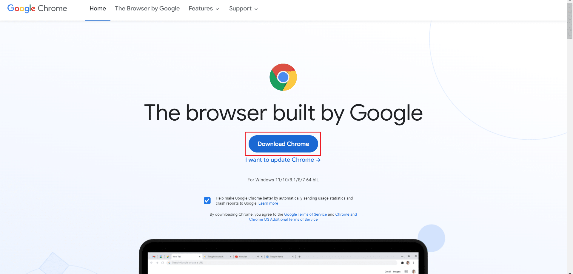 从官方网站下载谷歌浏览器。 修复 Google Chrome 中的 Err Empty Response