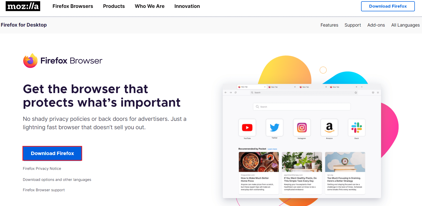 从官方网站下载 Mozilla Firefox