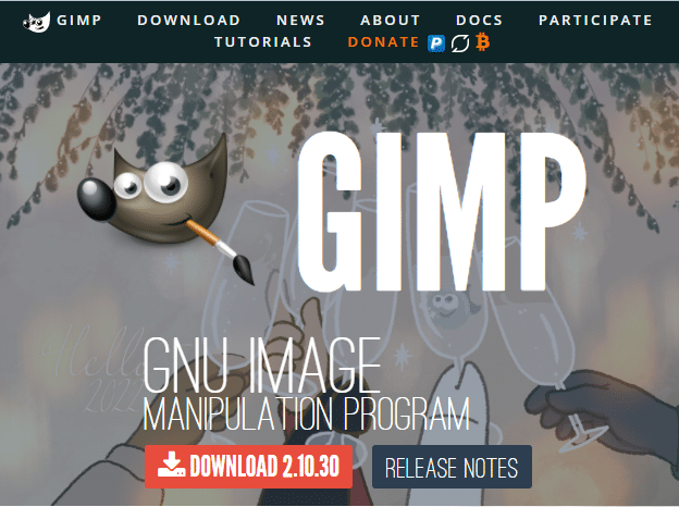 GIMP 照片编辑器的下载页面 |  gimp 照片编辑软件