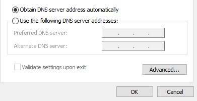 以太网属性 Dns