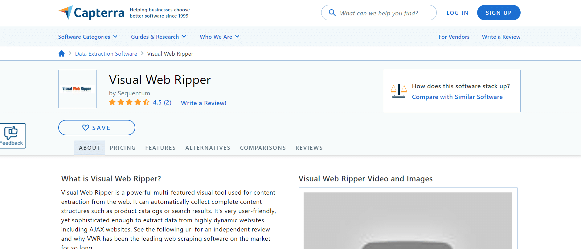 Visual Web Ripper 最好的免费网页抓取工具