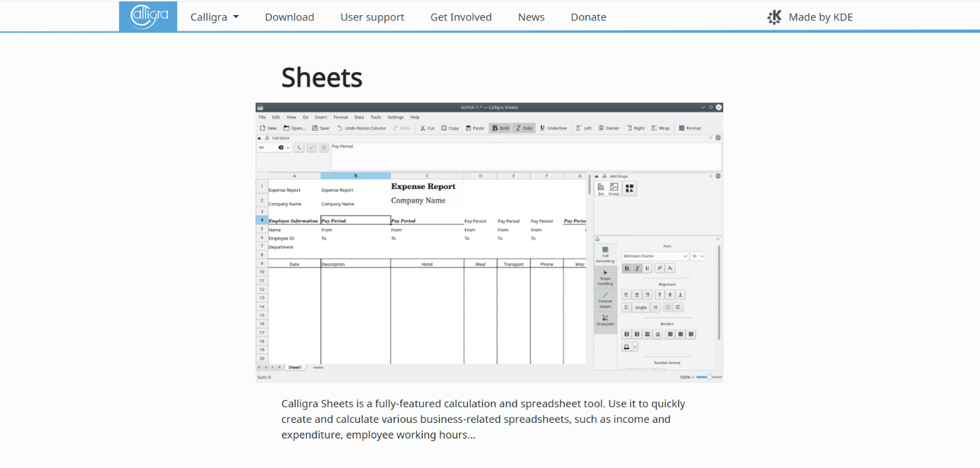 Calligra Sheets 适用于 Windows 的最佳 CSV 编辑器