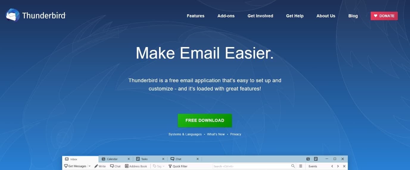 Thunderbird |  Windows 10 的免费 Outlook 替代品