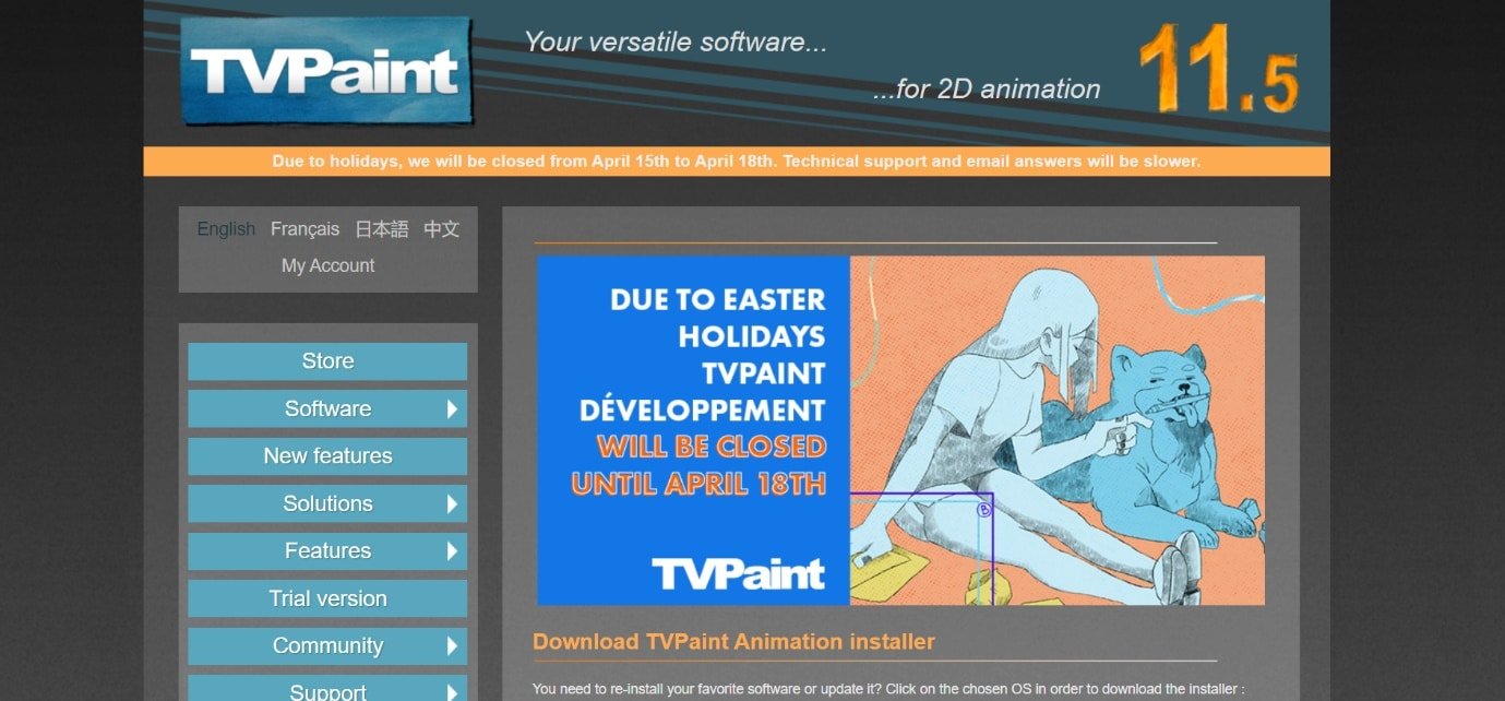 TVPaint 最佳免费 2D 动画软件