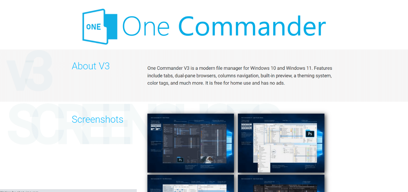 One Commander |  Windows 上最好的免费文件管理器