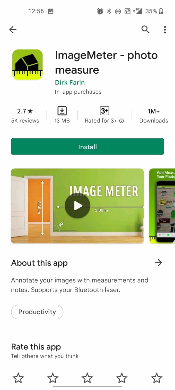ImageMeter 照片测量。 Android 上 18 大最佳测量应用程序