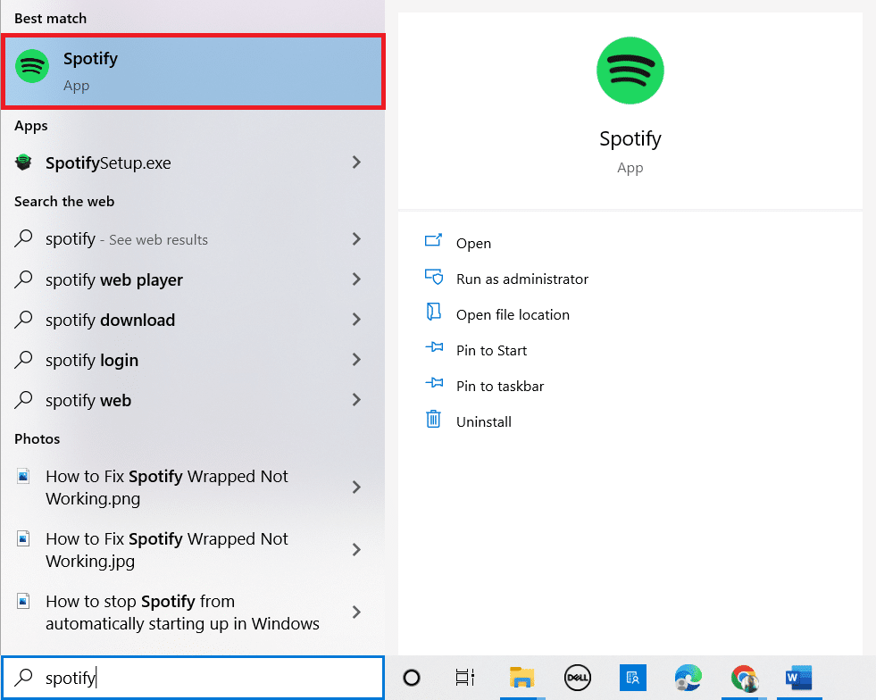 启动 Spotify 应用程序。 如何在 Windows 10 上静音应用程序