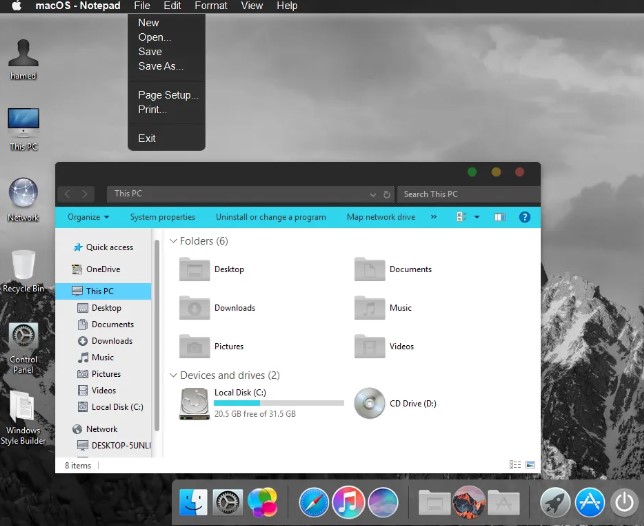 macOS Dark