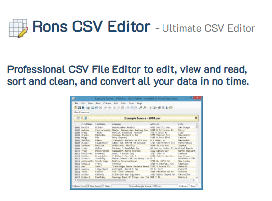 Windows的30个最佳CSV编辑器下载推荐合集：哪个最适合你？