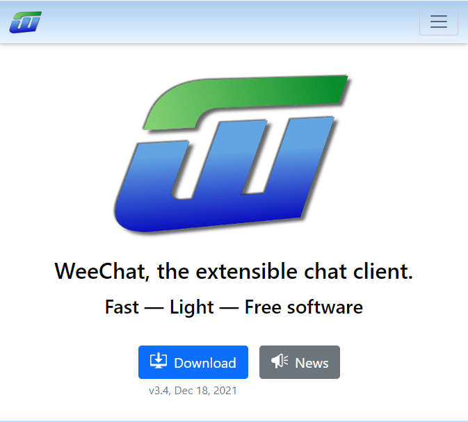 WeeChat官方网站。 适用于 Windows 的最佳 IRC 客户端