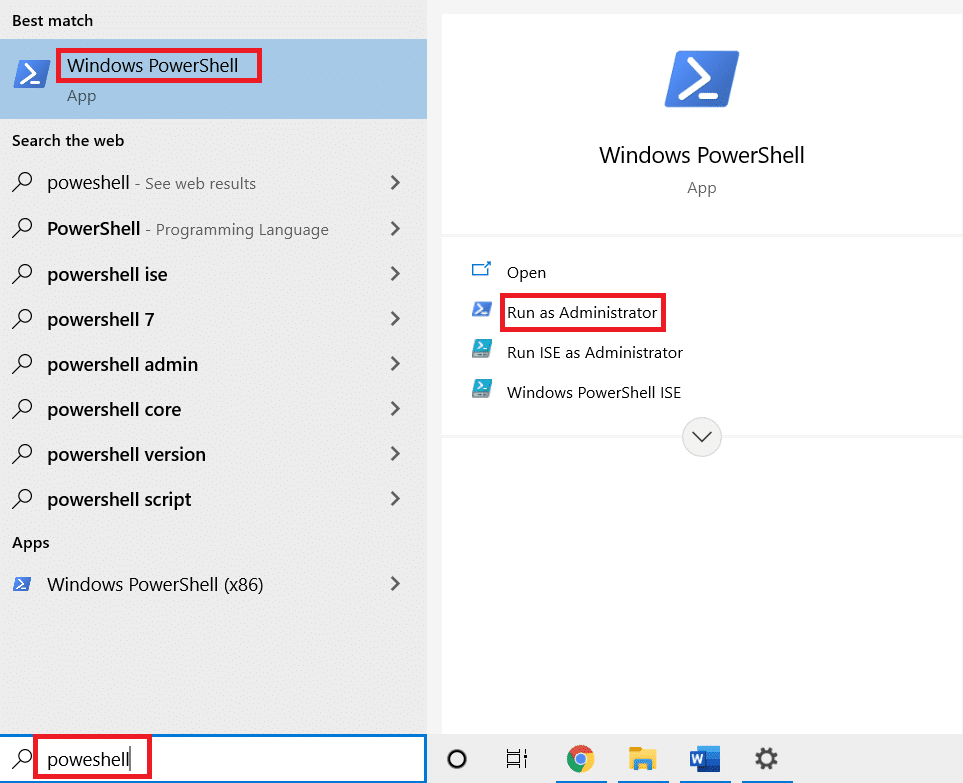 打开window powershell并以管理员身份运行