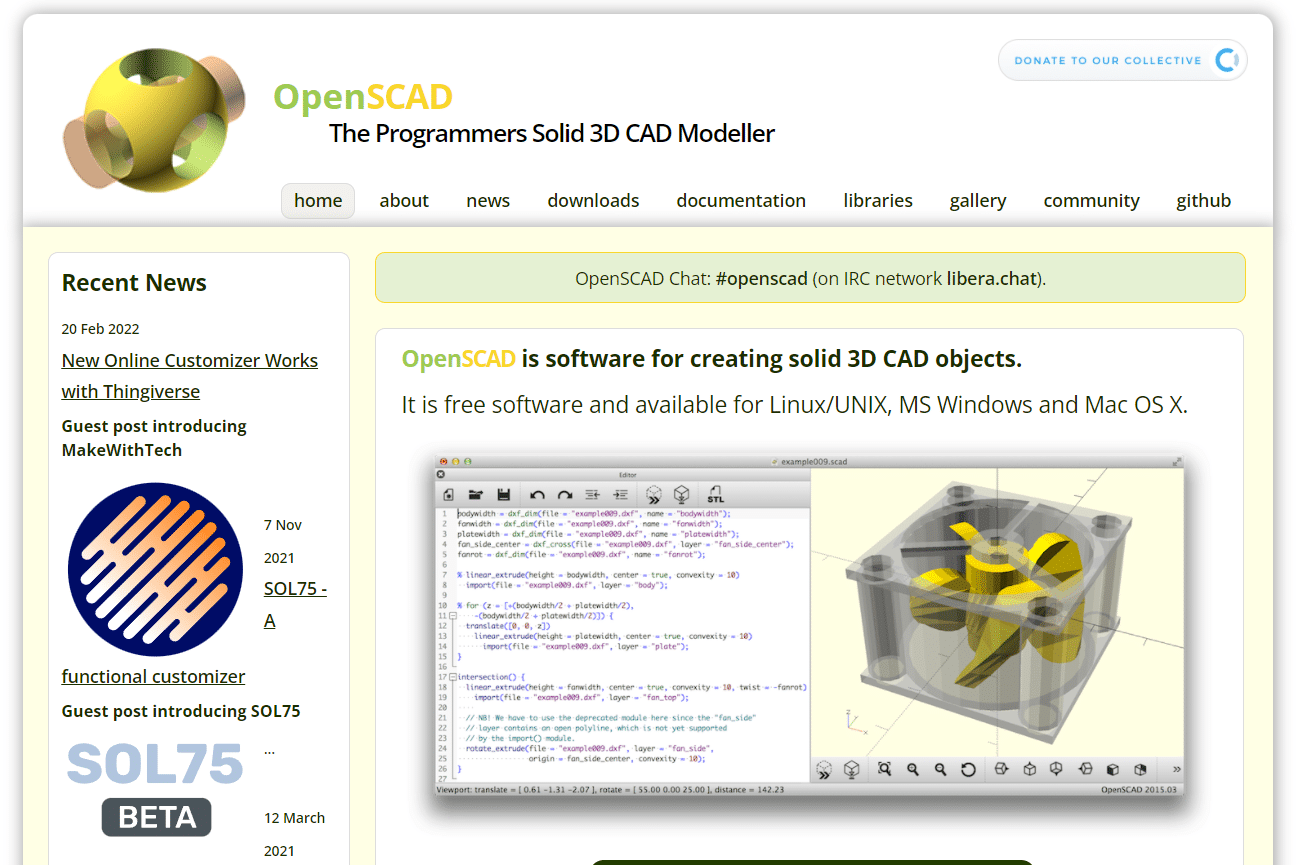 OpenSCAD |  最好的3D建模软件