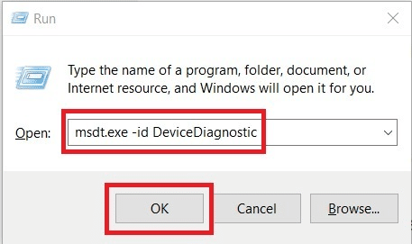 按 Windows 键 + R。键入 msdt.exe -id DeviceDiagnostic 并按 Enter 键。 修复 USB 不断断开和重新连接