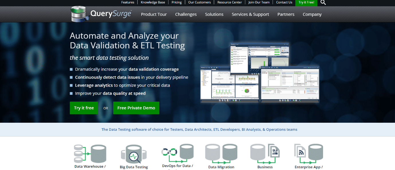 QuerySurge  28 个最佳 ETL 工具列表