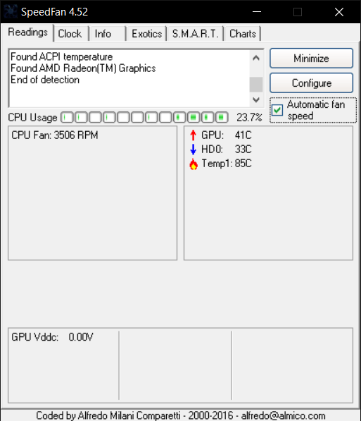 SpeedFan 最佳风扇速度控制器软件