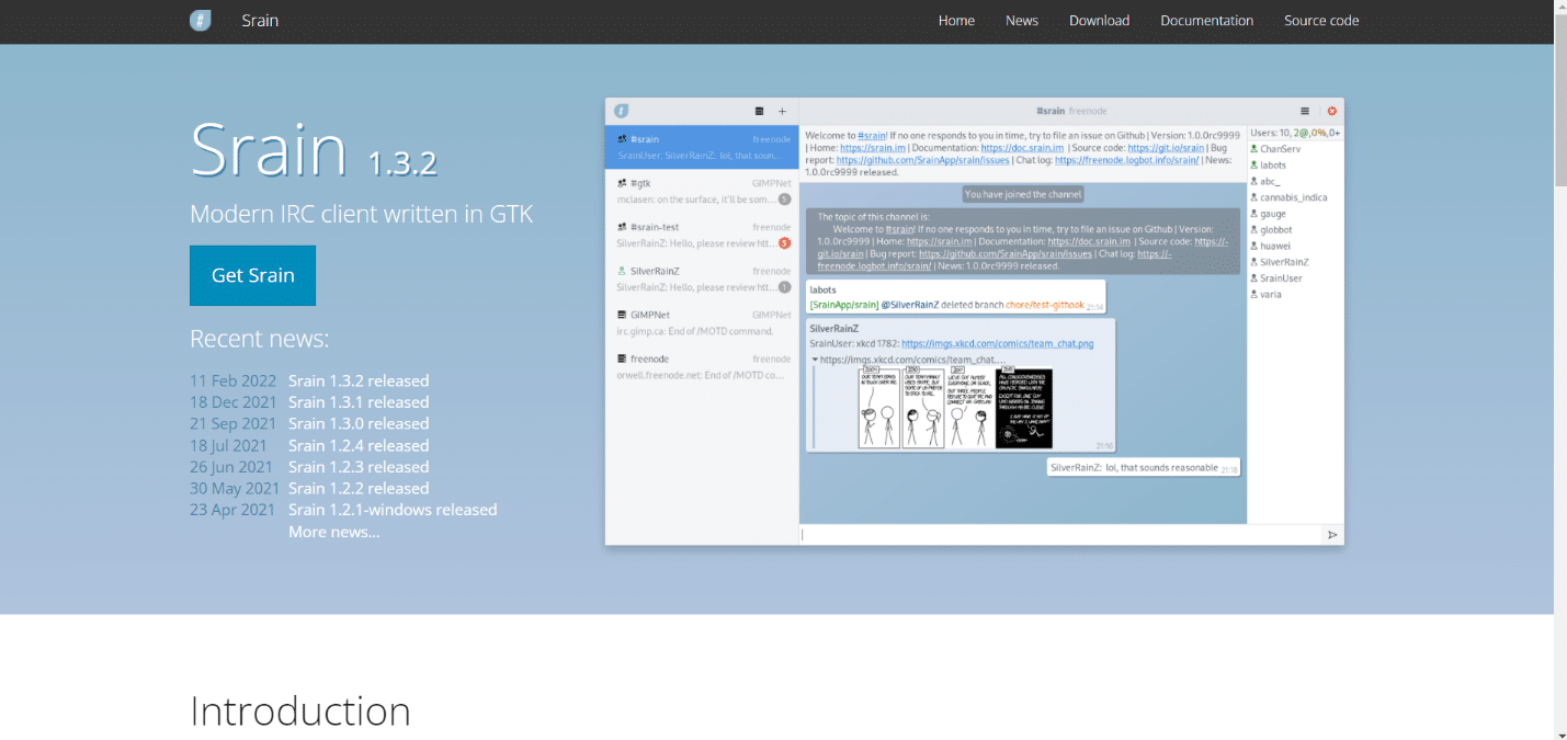 Srain 适用于 Windows 的最佳 IRC 客户端