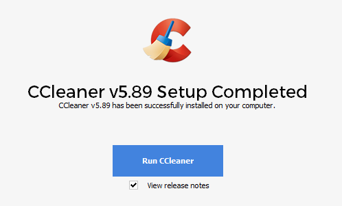 然后，单击运行 CCleaner，该应用程序将立即启动