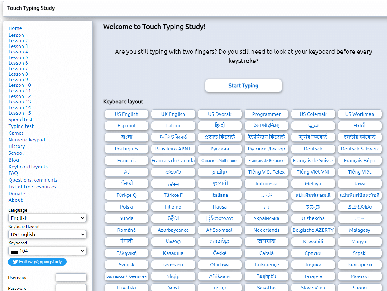 Touch Typing Study