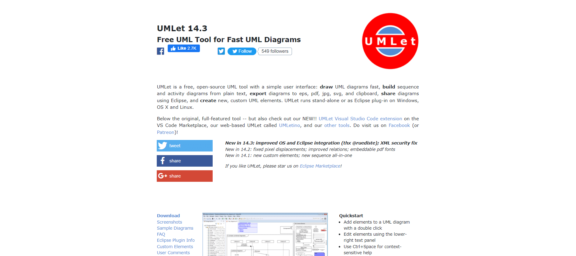 UMLet |  21 种最佳免费在线 Visio 替代品