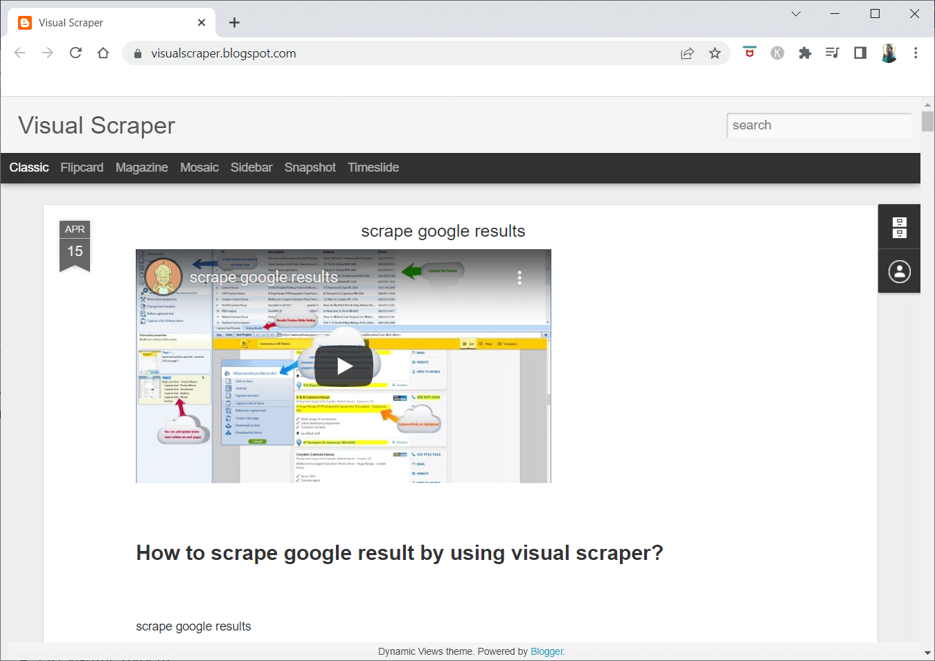 VisualScraper