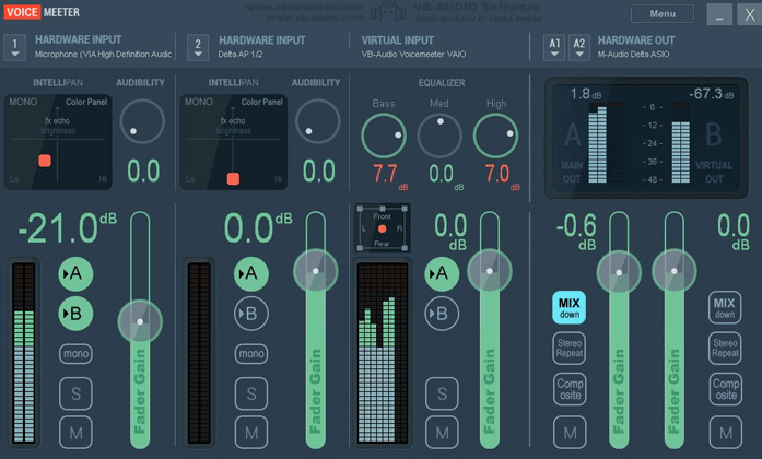 Voice Meeter增强声音 Windows 10