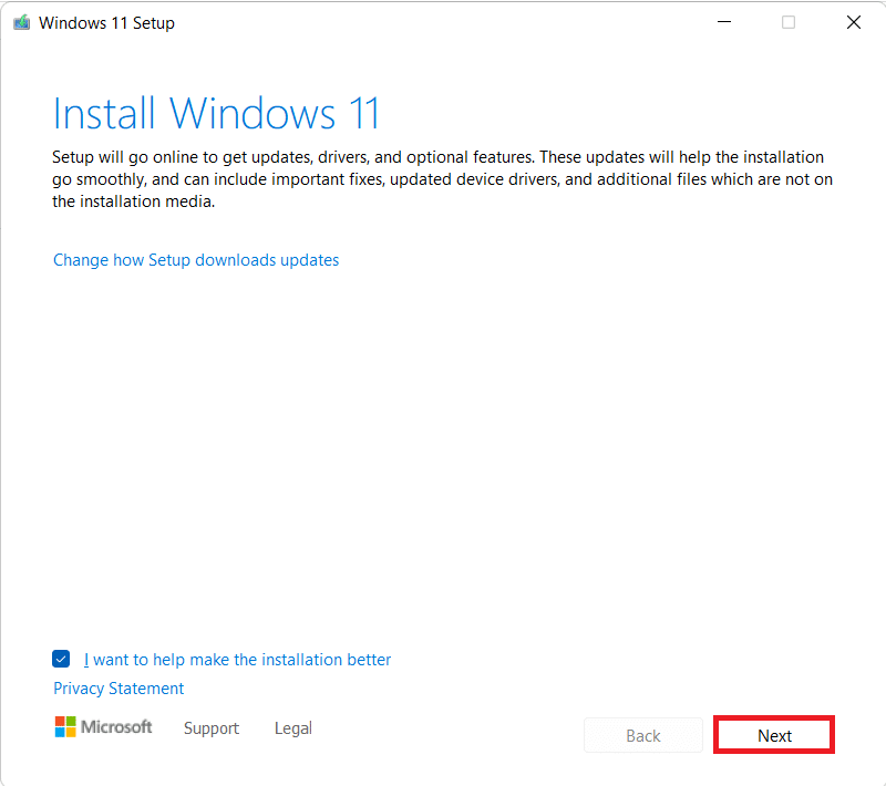 Windows 11 设置窗口。 如何在 Windows 11 中修复更新失败安装错误 0x800f0988