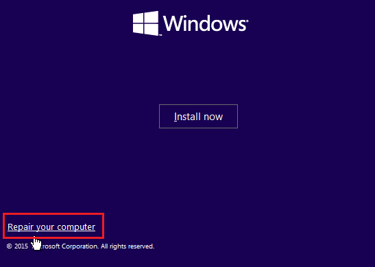 windows boot 修复你的电脑