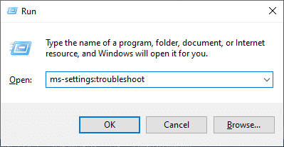 输入命令 ms-settings:troubleshoot 并回车。 修复当前没有可用的电源选项