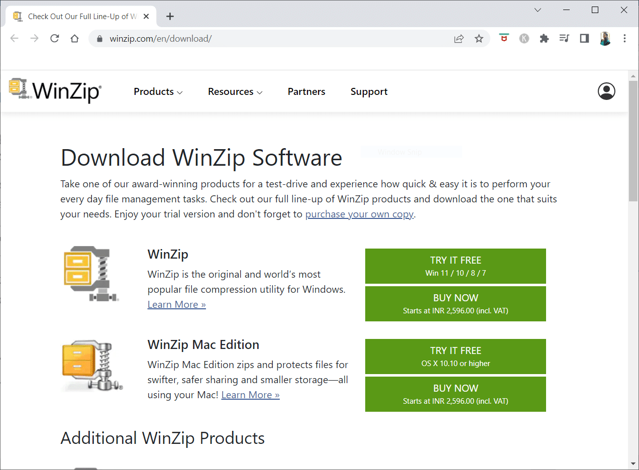 WinZip 15 款最佳文件压缩工具