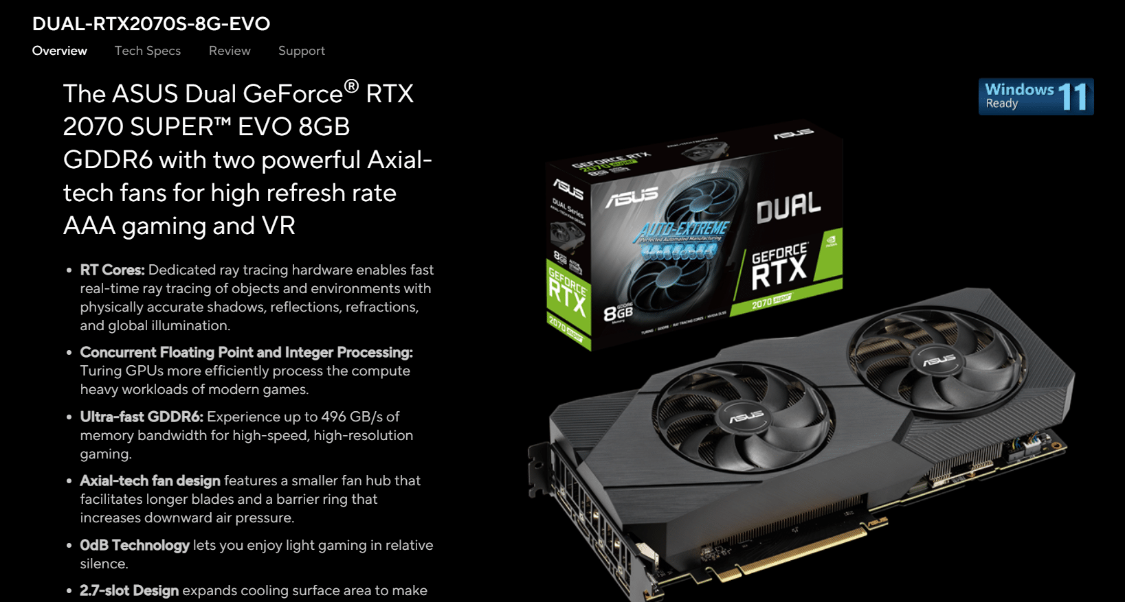 华硕 GeForce RTX 2070 超级 8G