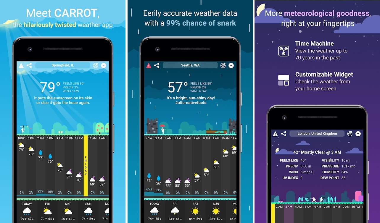 Android的12个最佳天气应用程序和小部件下载推荐列表
