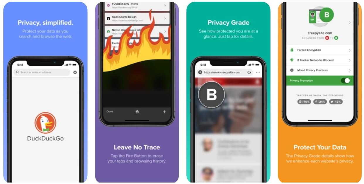 DuckDuckGo 浏览器 |  适用于 iPhone 2020 的最佳 Web 浏览器